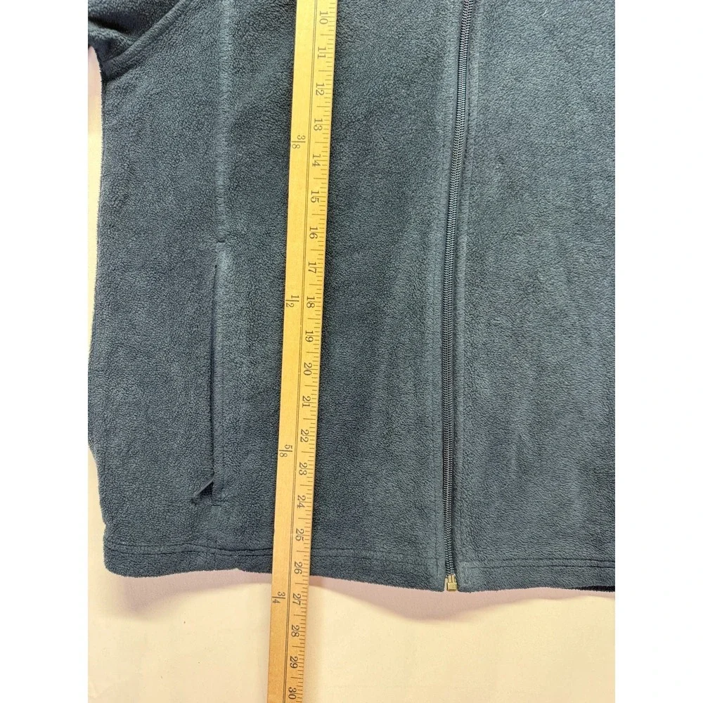 Columbia Sportswear Company Fleece Jacket Youth 18/20 Navy Mock Neck Full Zip